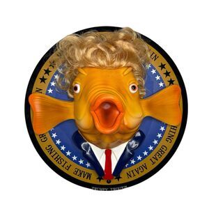 Trumpy Trout TALKING TRUMP “Fish Make Fishing Great Again” Novelty Wall Art